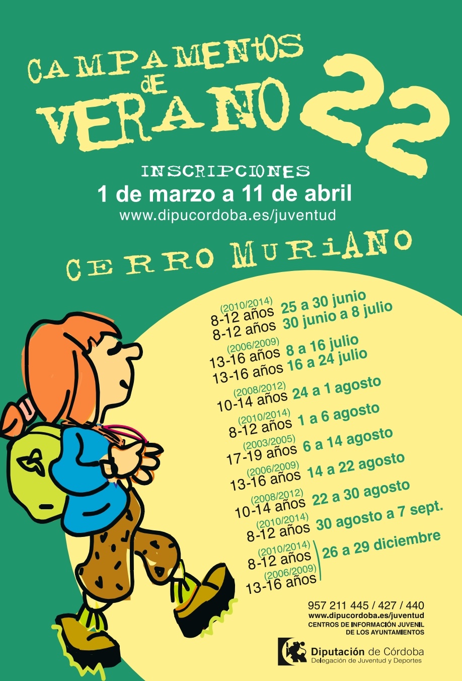 Abierto plazo de inscripciones para programa de actividades de verano para jóvenes en Córdoba.
