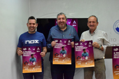 Presentada la segunda prueba del Circuito Provincial de Pádel en Priego de Córdoba